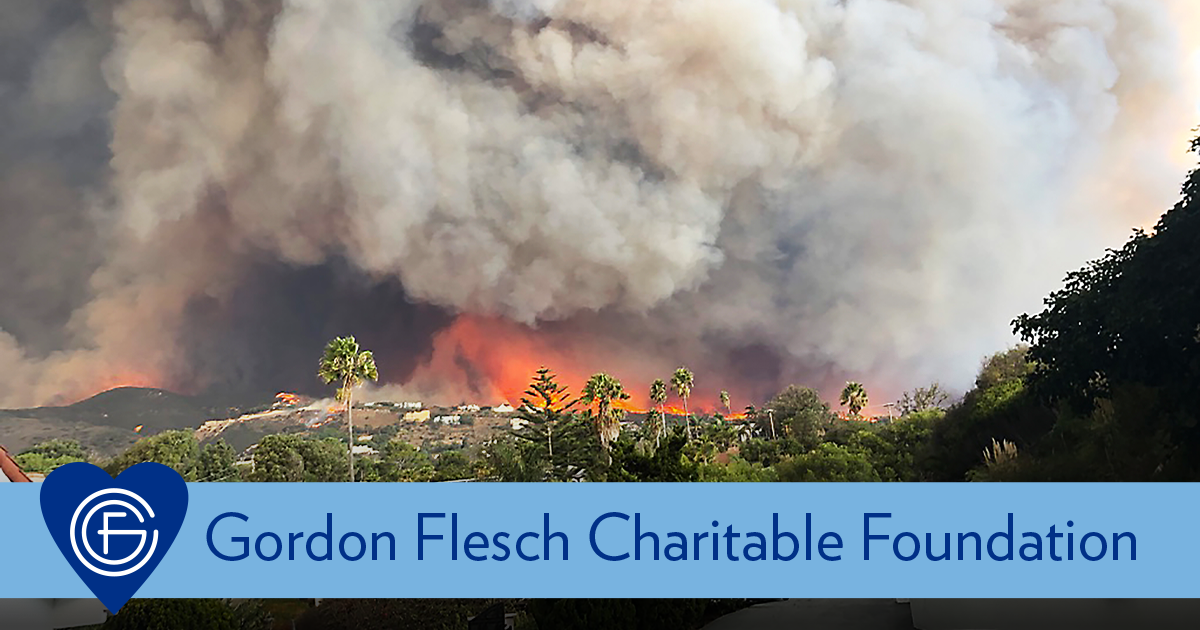 Gordon Flesch Charitable Foundation Donates Funds to California Wildfire Relief Efforts