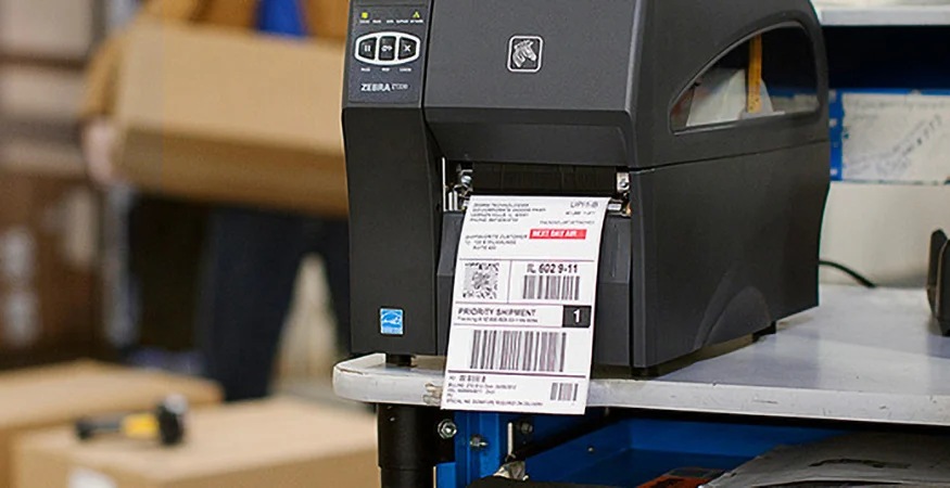 How do thermal label printers work?